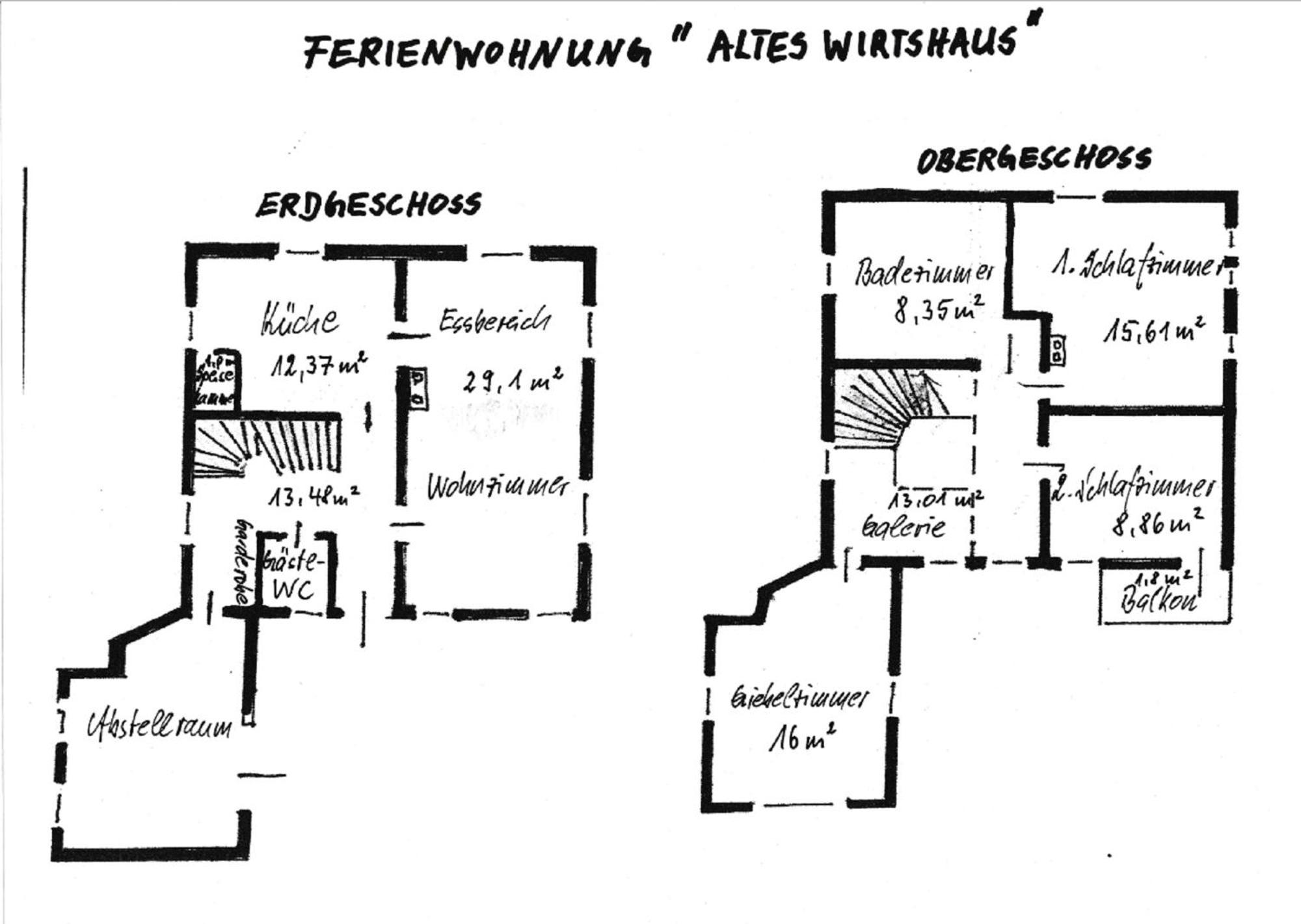 Ferienhaus Altes Wirtshaus 吕格德 外观 照片